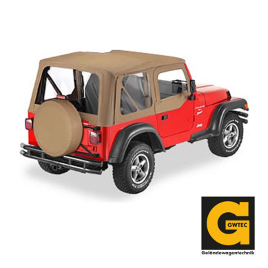 Ersatz Softtop ohne Gestänge Halbtüren Spice TJ 96