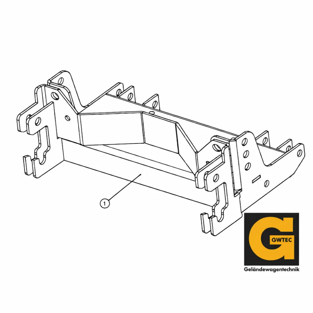 GWTEC Frontteil für Montagerahmen der Serie 22