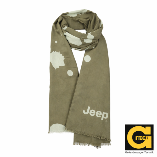 MAN SCARF "Splashes" Dusky Green