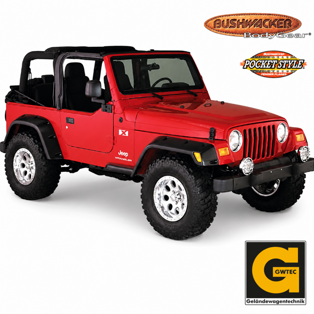 Kotflügelverbreiterung 15,5cm Pocket Style 6-teilig Wrangler TJ Bj. 97-06