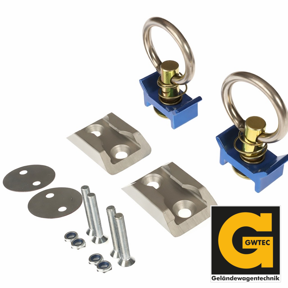 ARB ZURRSCHIENE, SET MIT ÖSEN ALU, 2X45MM