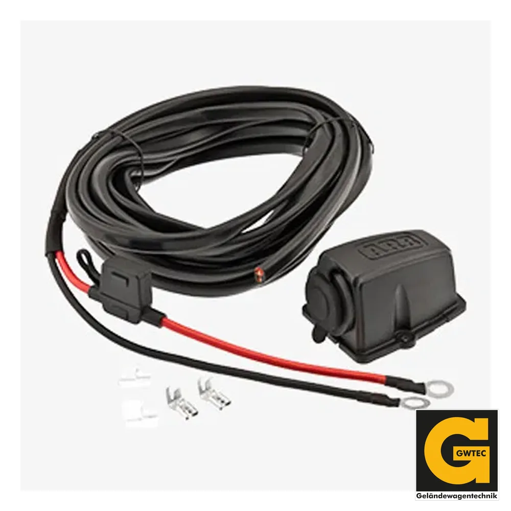ARB Steckdose 12/24V mit Aufbaugehäuse, 6 m Kabelkit und Sicherung