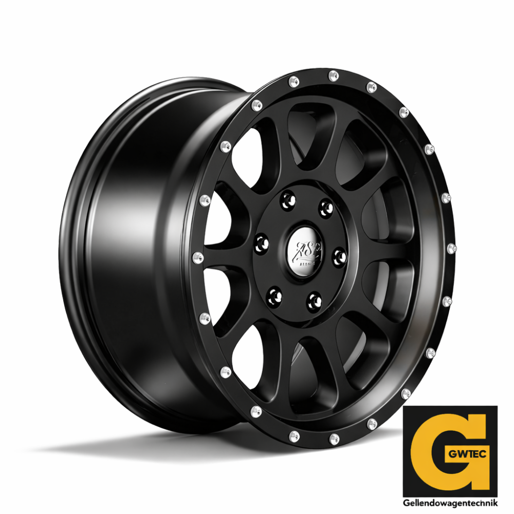 Alloys Alufelge schwarz 8,5x17 ET +12 Jeep JK