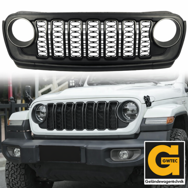 Frontgril Klassik Matt Schwarz Jeep Wrangler JLU
