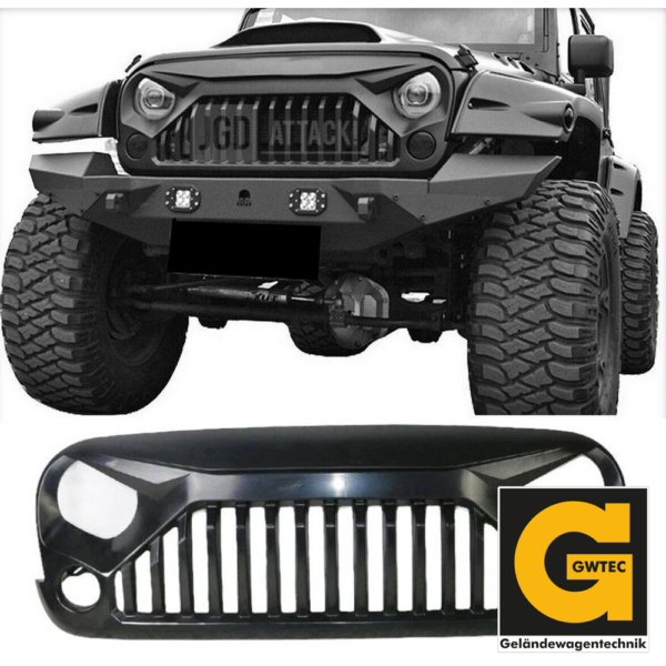 Frontgrill Angry Eyes Jeep Wrangler JL 2018-