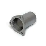 Fächerkrümmer-Flansch, Länge 10 cm Ø Eing. 2,5" =63 mm Ø Ausg. 2