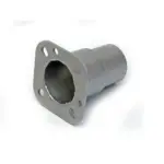 Fächerkrümmer-Flansch, Länge 11,5 cm ØEing. 3" = 76 mm Ø Ausg. 2