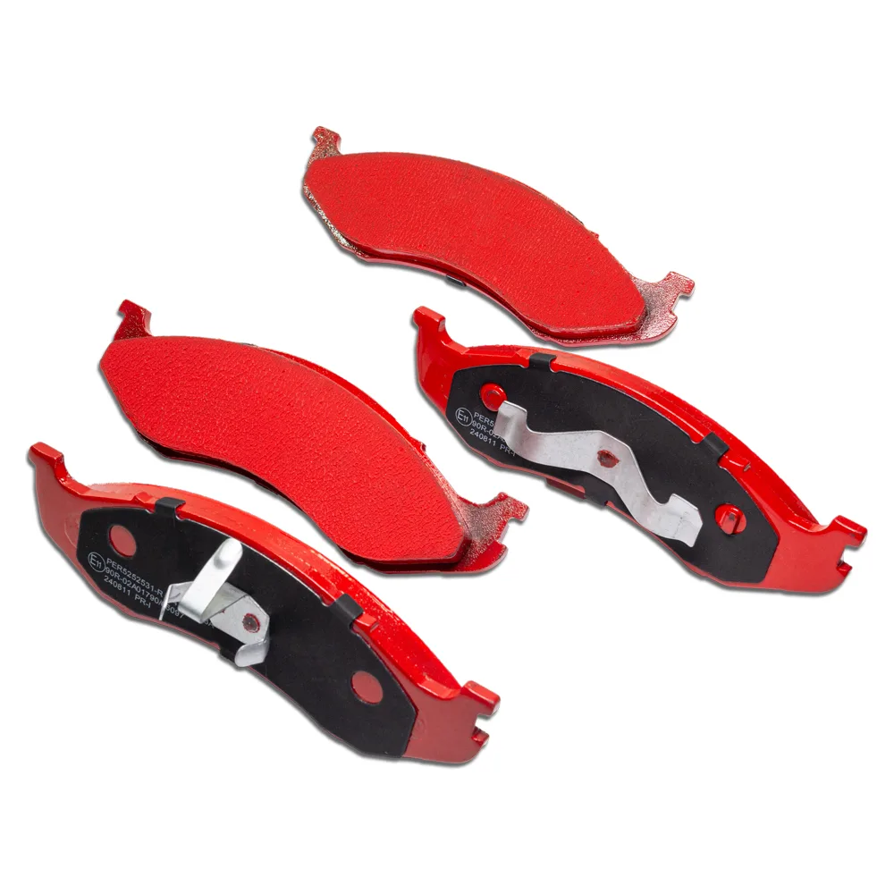 Bremsklötzeset Vorderachse Performance Red Line mit E-Prüfzeichen passend für Wrangler TJ 96-06