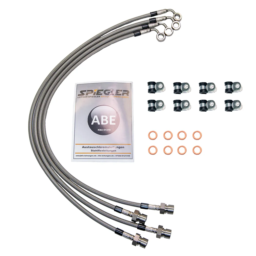 Bremsschlauchset Edelstahl mit TÜV
