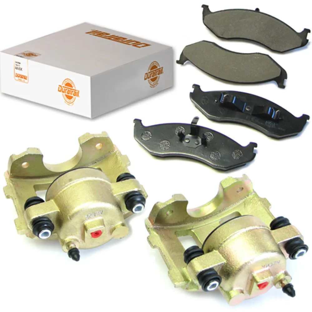 Bremssattel + Bremsklötze vorne rechts+links