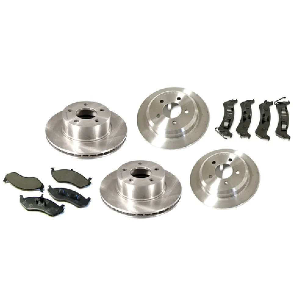 Bremsscheiben + Beläge vorne / hinten für passend für Jeep Grand Cherokee ZJ / ZG 95-98