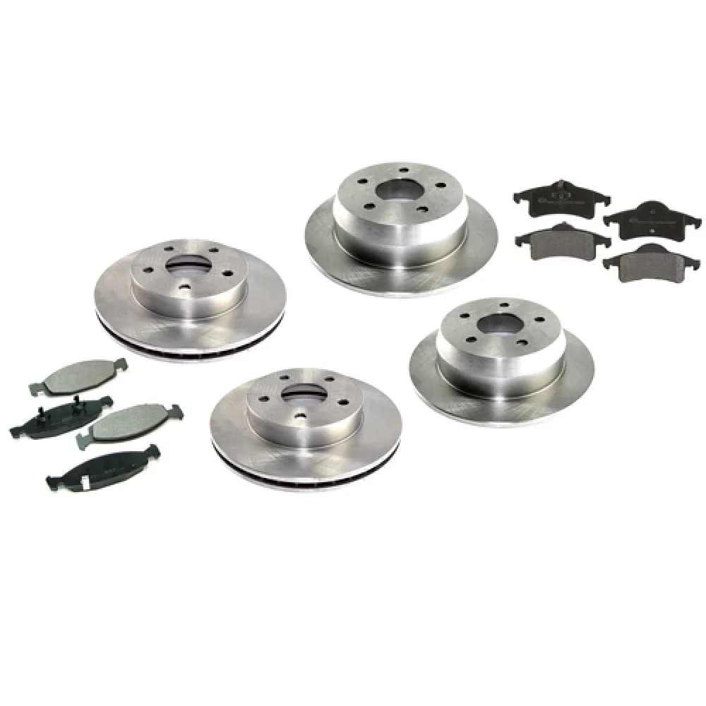 Bremsscheiben + Beläge vorne / Bremsscheiben + Beläge hinten passend für Jeep Grand Cherokee WJ / WG (99 - 04)