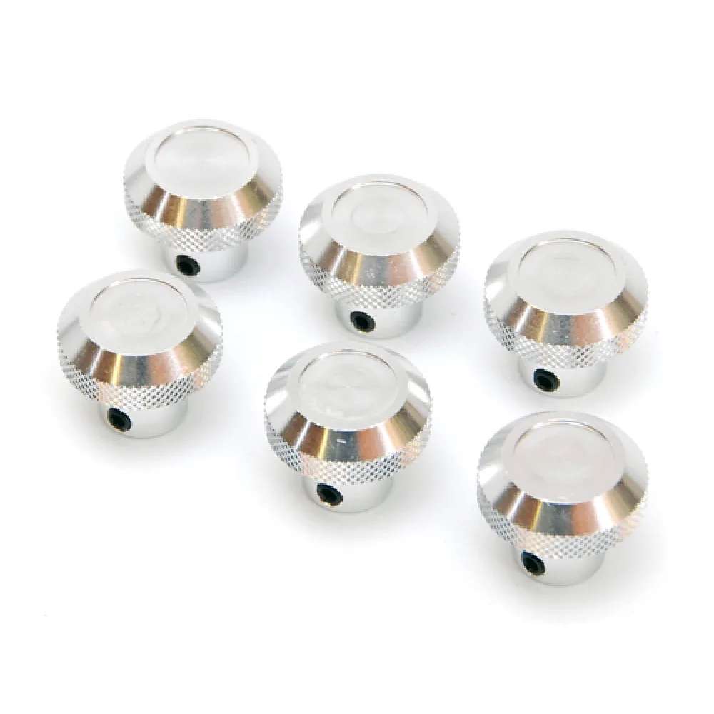 Schalterknopfset Aluminium