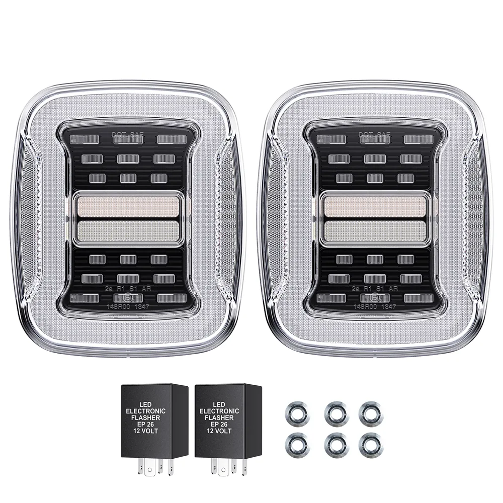 LED Rückleuchten Set mit E-Prüfzeichen Clear