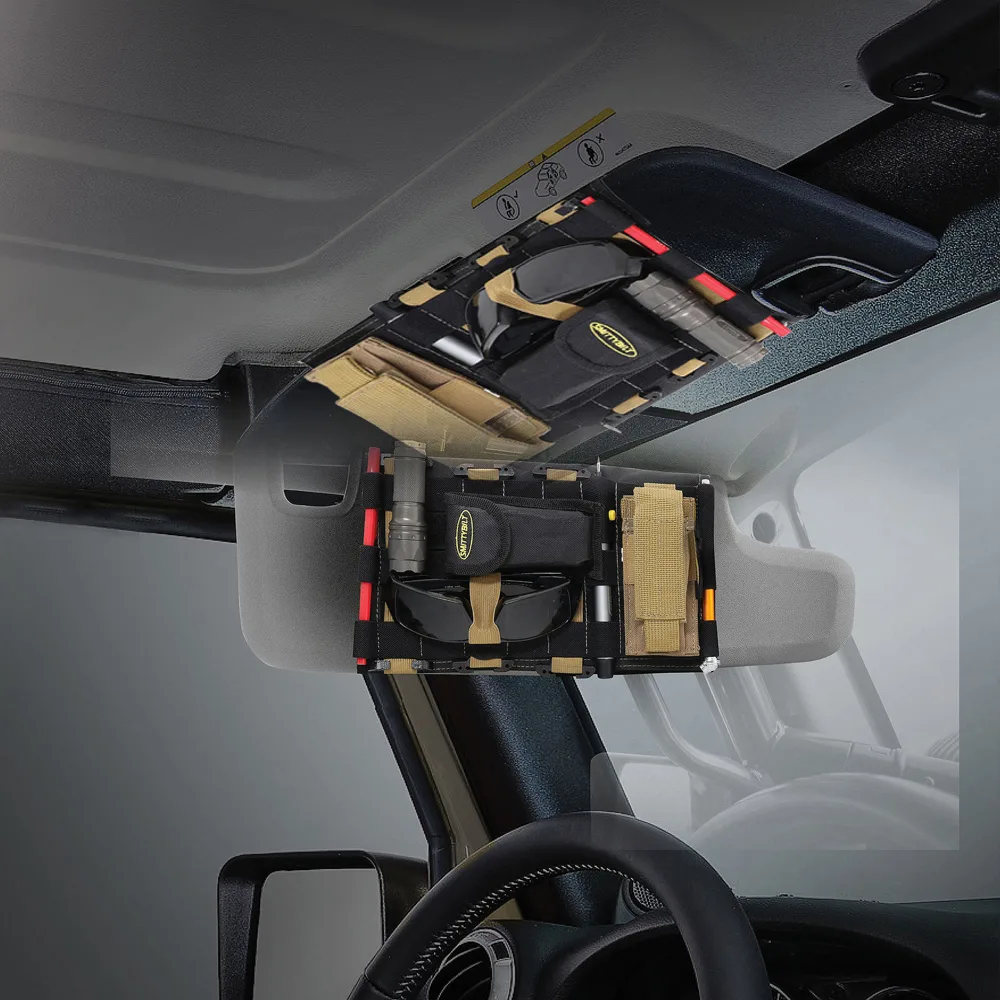 Smittybilt G.E.A.R. MOLLE Sonnenblenden passend für Jeep Wrangler JL, JK & Gladiator JT