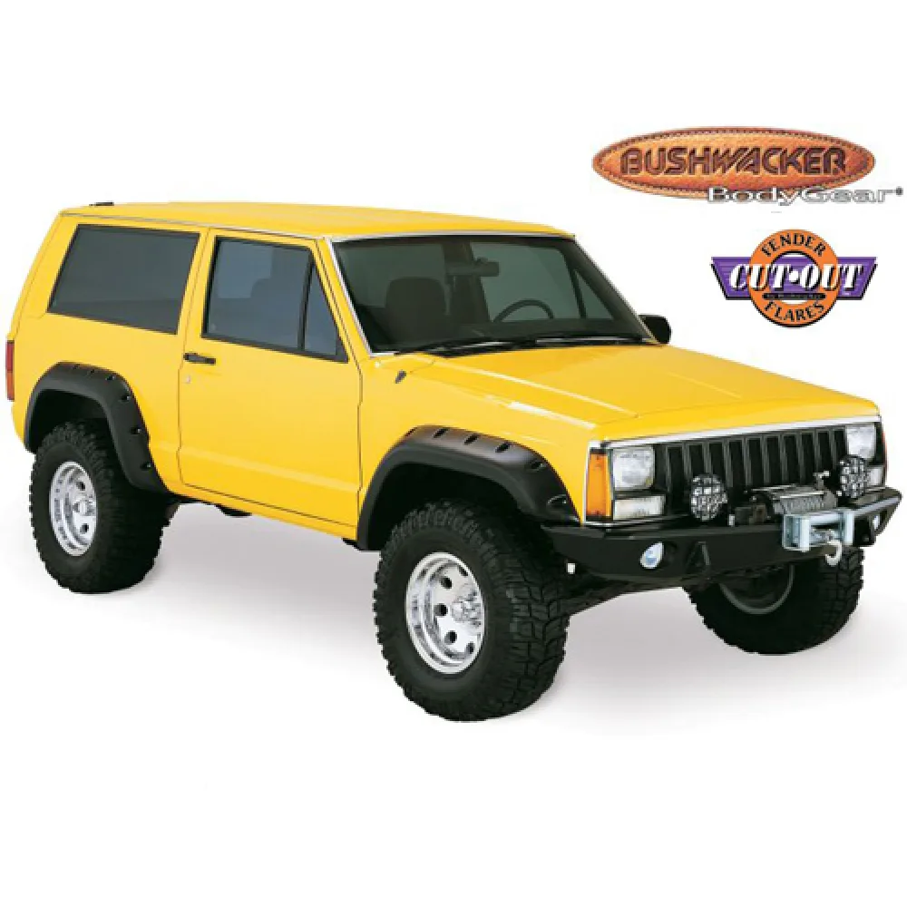 Bushwacker Kotflügelverbreiterungs set Cut out Flare passend für Jeep Cherokee XJ