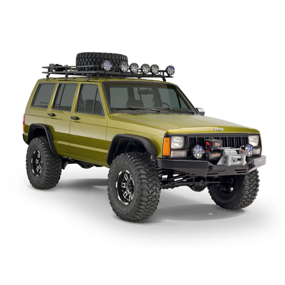 Bushwacker Kotflügelverbreiterungs set Flat Fender Style passend für Jeep Cherokee XJ 84-01