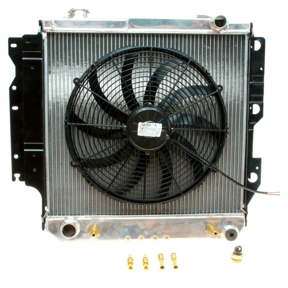 Kühler Aluminium mit E-Lüfter, Thermoschalter 4.2-L.