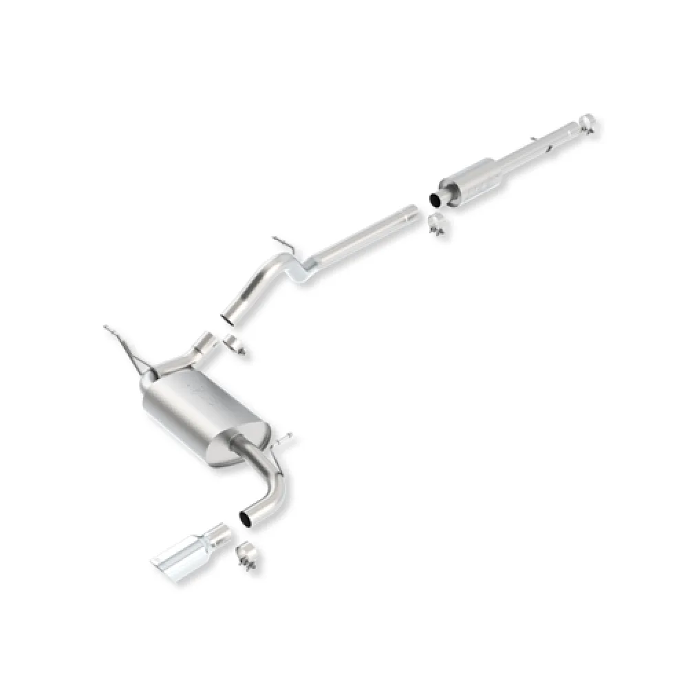 Borla Endtopf mit Endrohr  2.8-L. Diesel + 3.6-L.  Edelstahl  Wrangler JK: 12 -