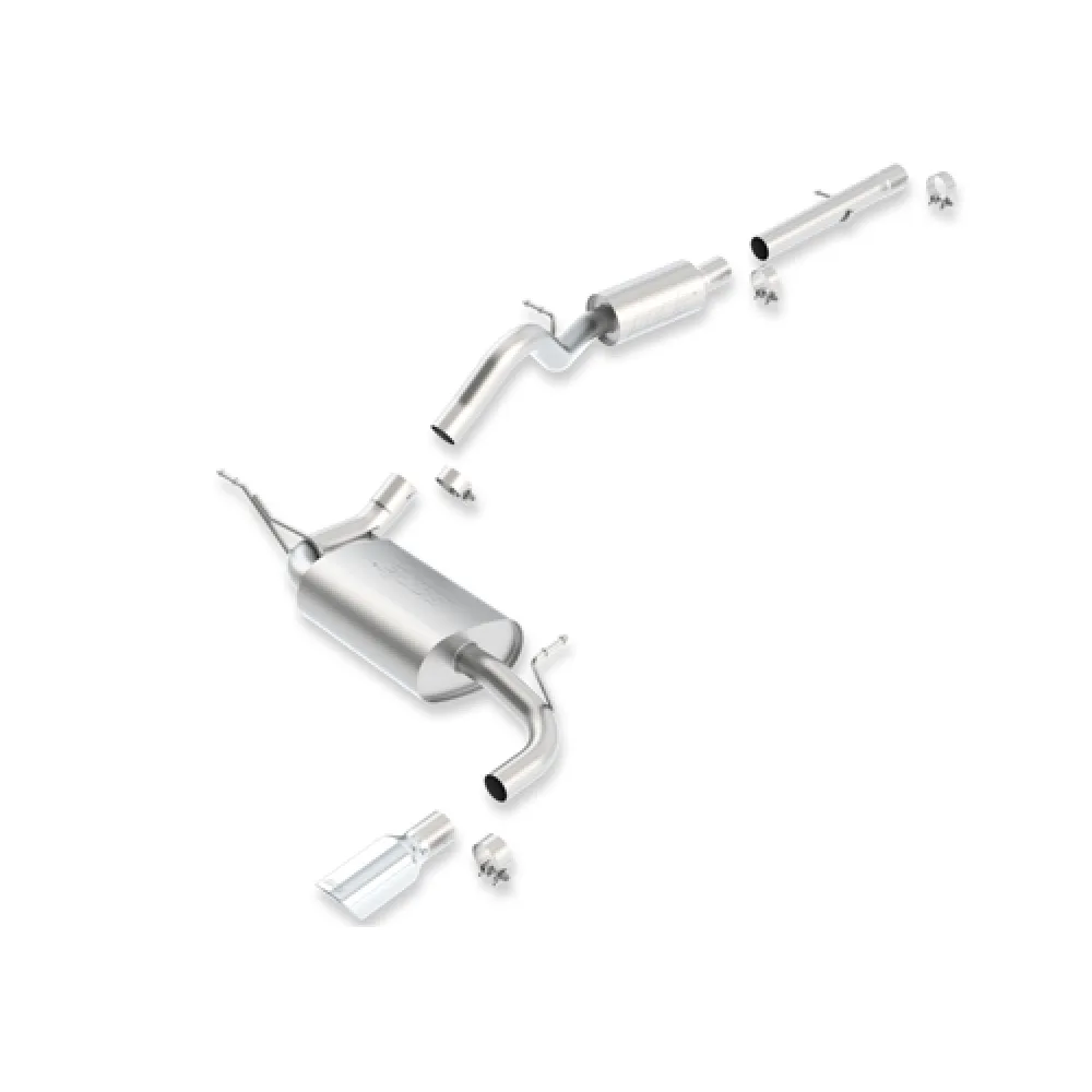 Endtopf mit Endrohr 2.8-L. Diesel + 3.6-L. Edelstahl passend für Jeep Wrangler JK 12-