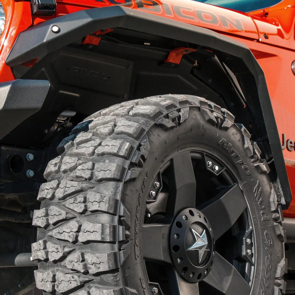 Rival Verbreiterungen vorne Aluminium passend für Jeep Wrangler JL & Gladiator JT