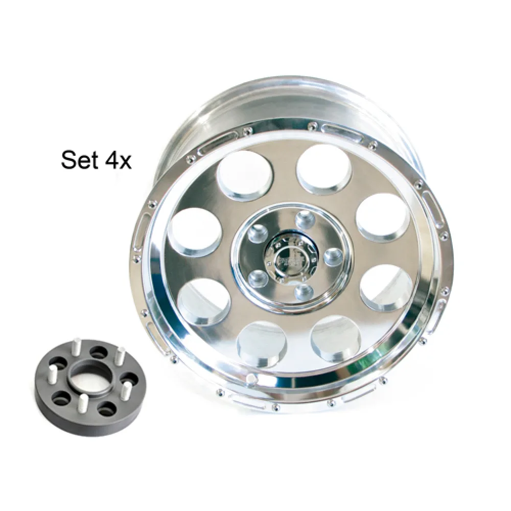 GWTEC Alloys Alufelgen Set poliert 9 x 18 -16 ohne TÜV