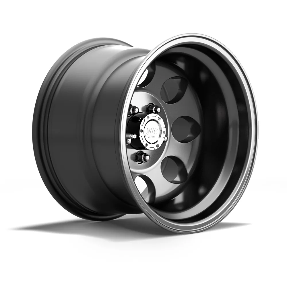 GWTEC Alloys Alufelge 10x15 ET -42 schwarz mit TÜV-Gutachten passend für Jeep Wrangler YJ 87-95