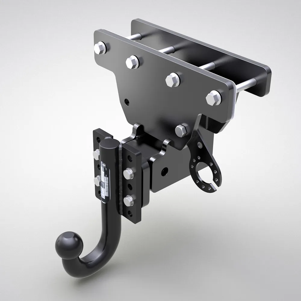 Anhängerkupplung höhenverstellbar -150mm passend für Jeep Gladiator JT inkl. Gutachten