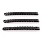 Türgriffblendenset 2 Türer Rail Style Aluminium schwarz Drake Offroad passend für Jeep Wrangler JK (07-18)