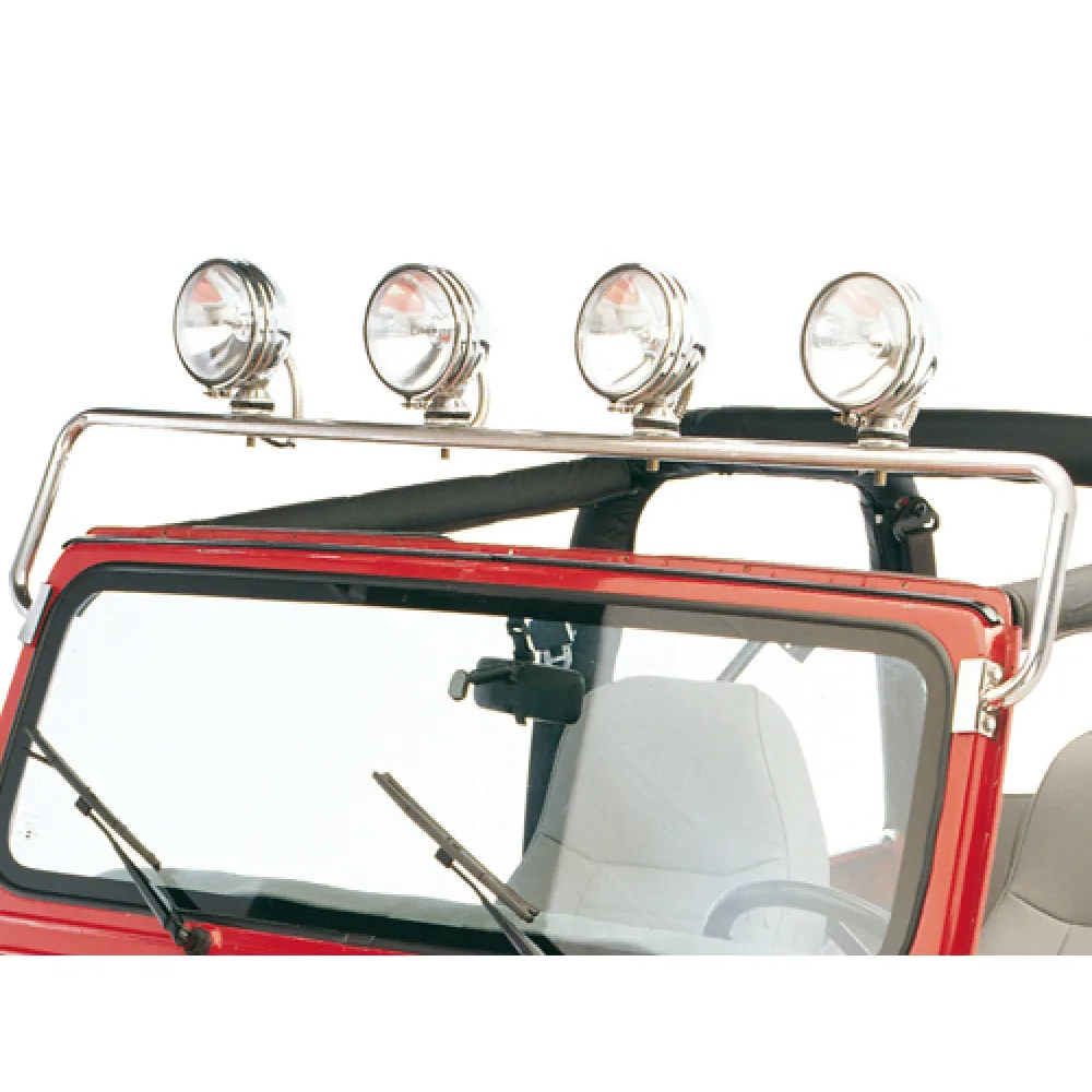 Lampenbügel Edelstahl von passend für Jeep CJ 76-86 | Wrangler YJ 87-95