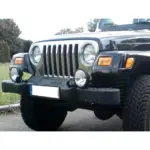Frontgrillblende Edelstahl poliert passend für Jeep Wrangler TJ (97 - 06)