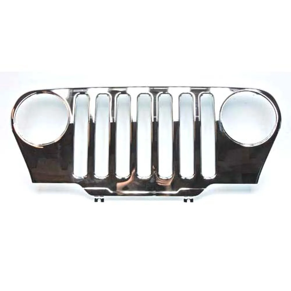 Frontgrillblende Chrom von Omix passend für Jeep Wrangler TJ (96 - 06)