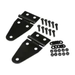 Haubenscharnierset schwarz