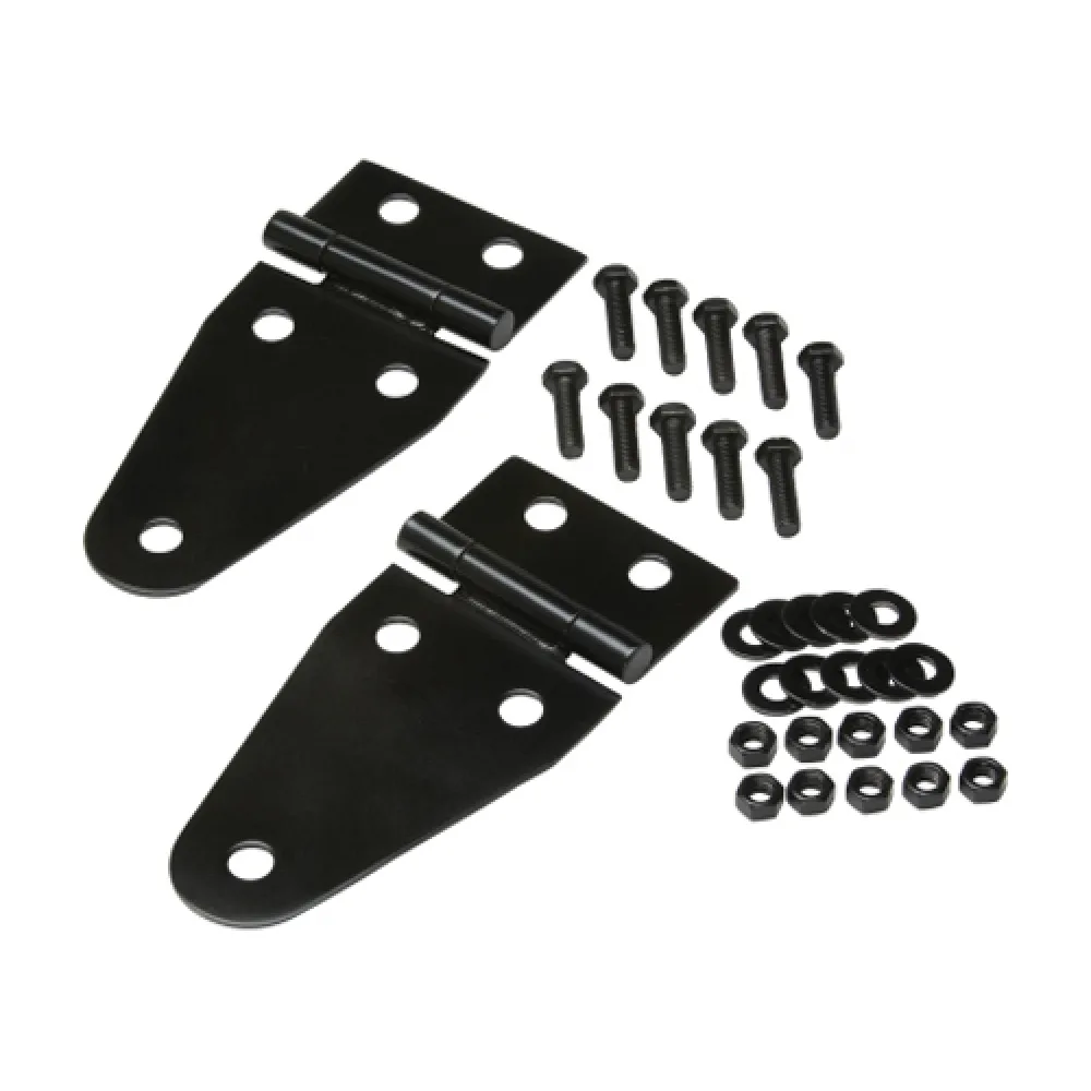 Haubenscharnierset schwarz