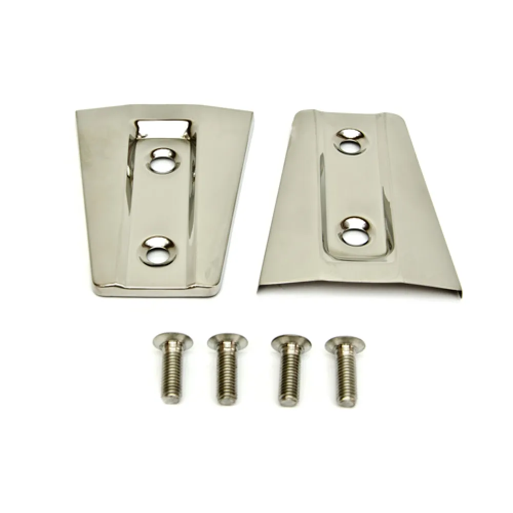 Haubenscharniercoverset Edelstahl - Wrangler JK 07-