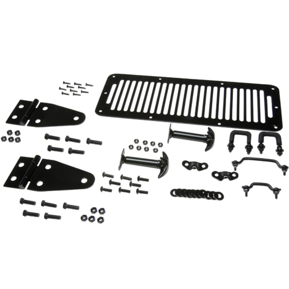 Motorhauben set, Blac-Line, CJ + YJ (1976-95)