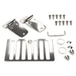 Haubenset Edelstahl aus eigenem Programm passend für Jeep Wrangler TJ (98-06)