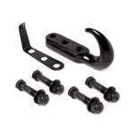 Schlepphakenset (1 Haken und Anbauteile) schwarz