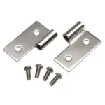Türhalterset Edelstahl Lower Door Hinge Jeep CJ 76-86 I YJ 87-95
