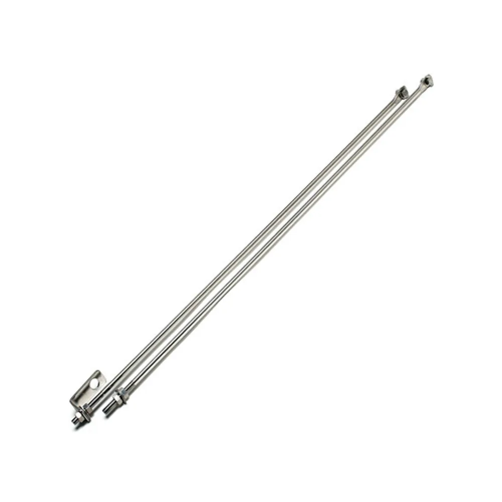 2 Längsstreben Motorraum Edelstahl KENTROL passend für Jeep CJ 72 - 86