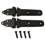 Heckklappenscharnier Set schwarz von KENTROL passend für Jeep Wrangler JL (18-)