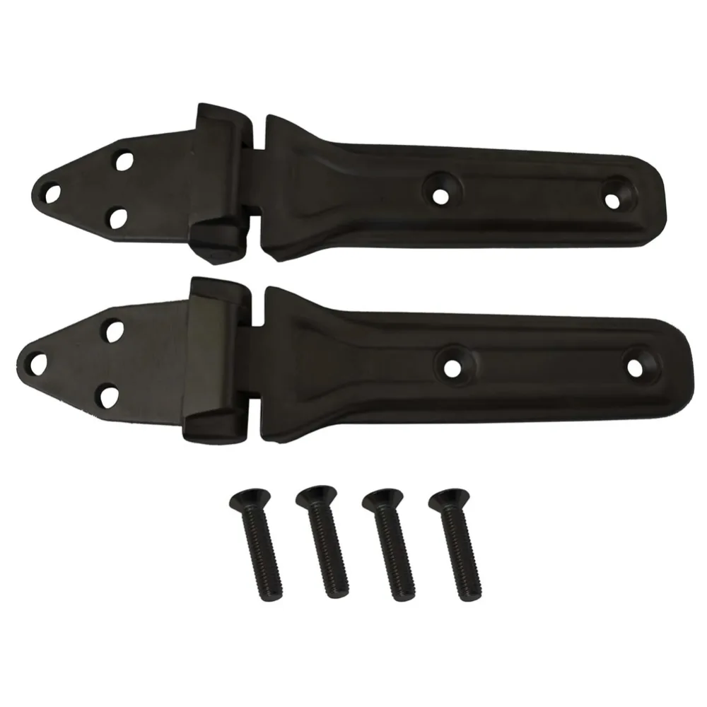 Heckklappenscharnier Set schwarz von KENTROL passend für Jeep Wrangler JL (18-)