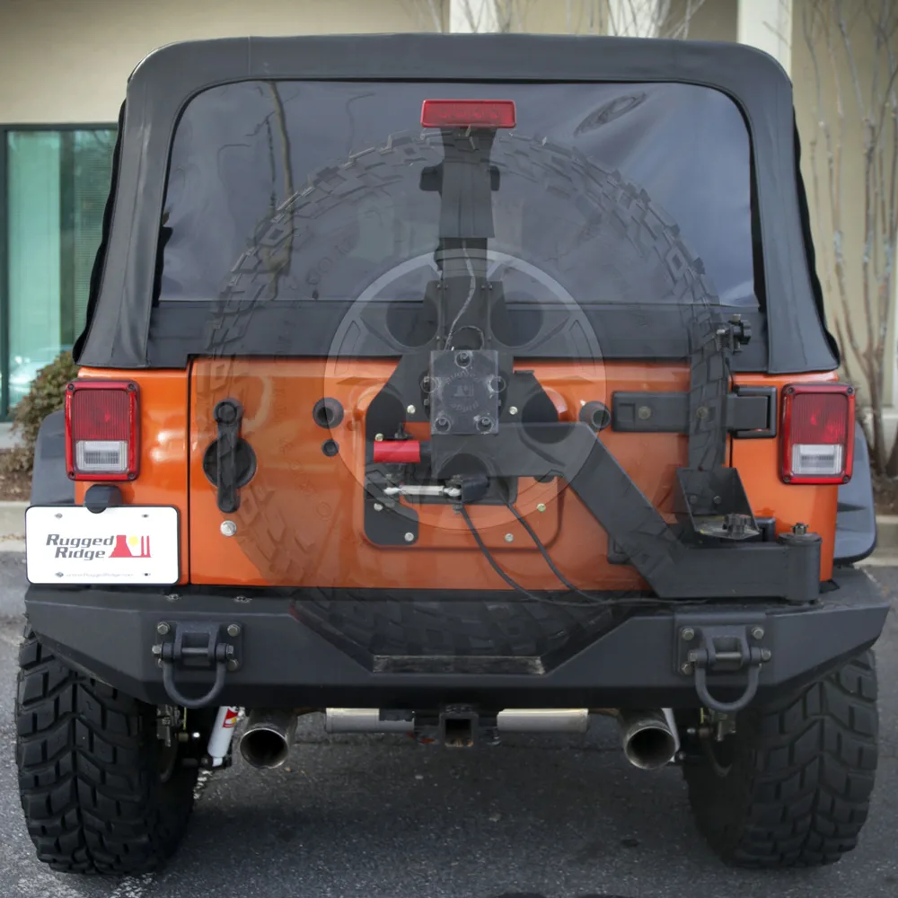 XHD Heckstoßstange mit Ersatzradhalterung Rugged Ridge passend für Jeep Wrangler JK (07-18)