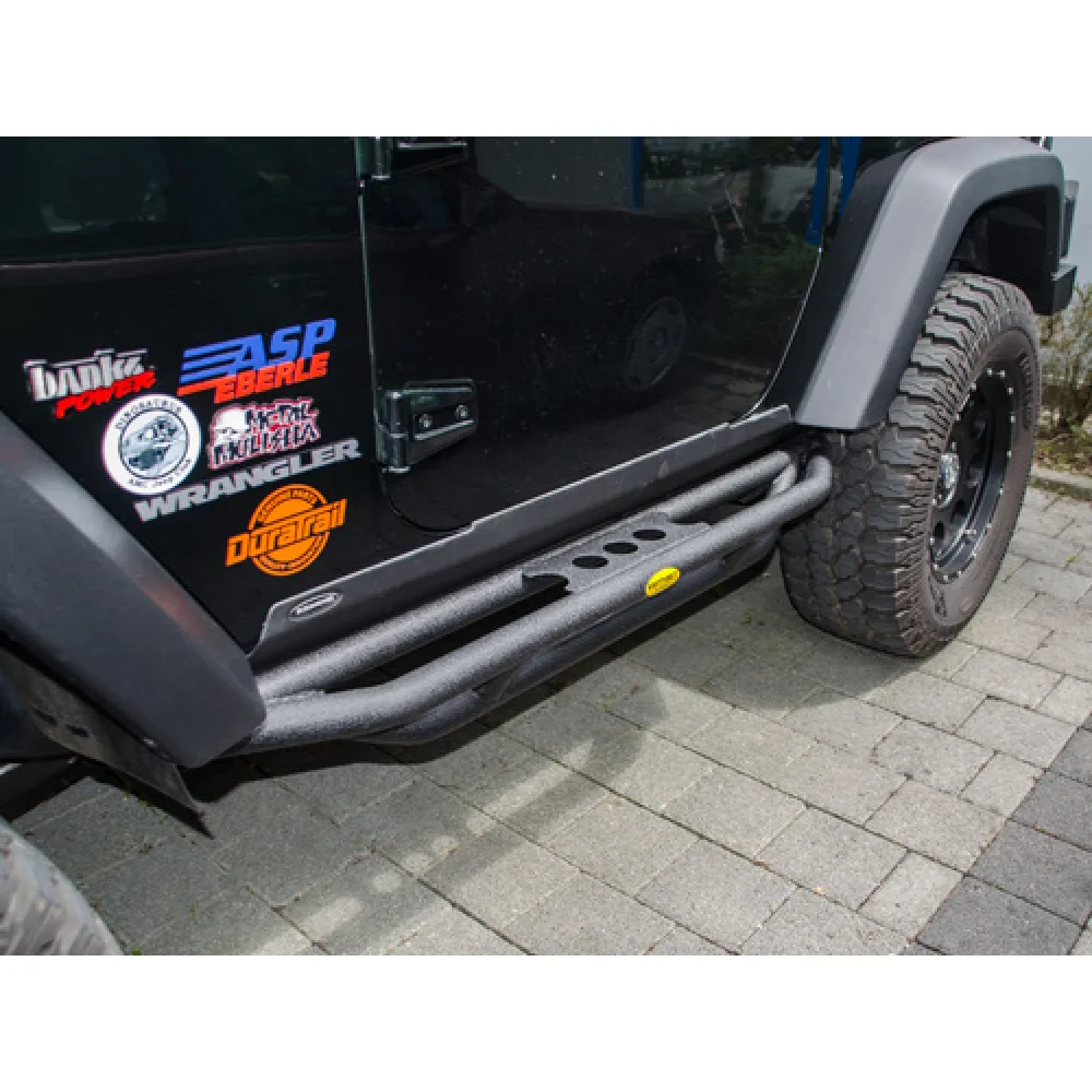 Flankenschutzset SRC mit TÜV schwarz 2 Türer - Wrangler JK 07 -18