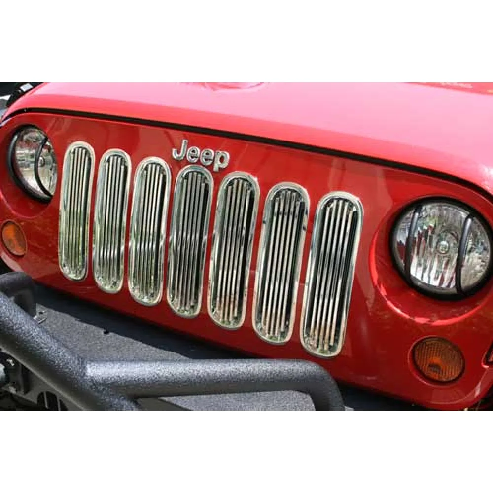 Kühlergrillblende ABS/Chrom - Wrangler JK 07-18