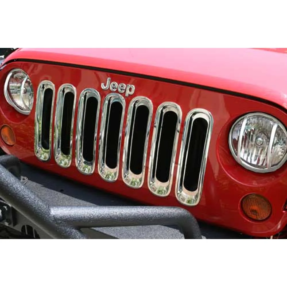 Kühlergrillblende ABS/Chrom - Wrangler JK 07-18