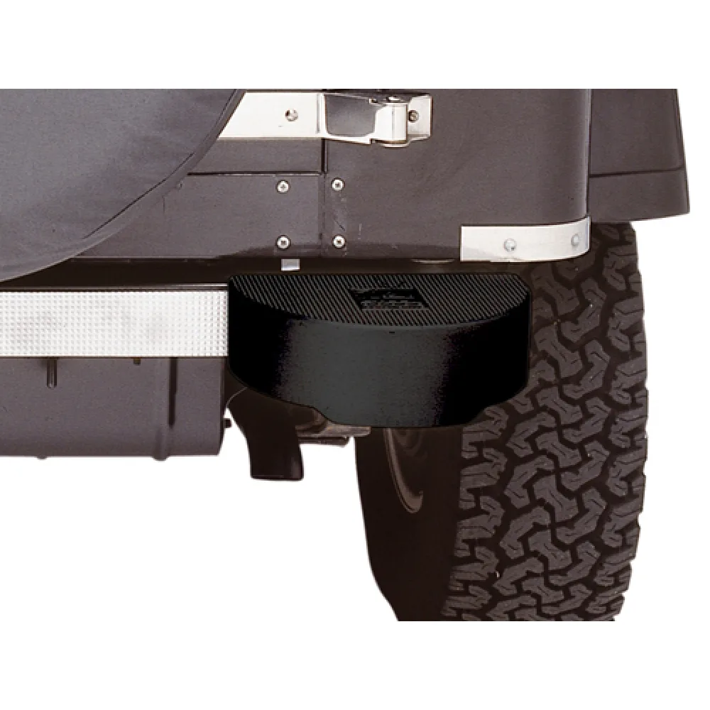 Stoßfangset Aluminium schwarz passend für Jeep CJ7, Wrangler TJ & YJ