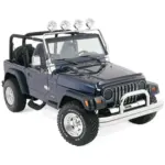 Einstiegstritt Alu schwarz passend für Jeep Wrangler YJ (87-95) mit TÜV
