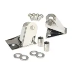 Spiegelhalterset Edelstahl passend für Jeep Wrangler TJ 96-02 inkl. Teilegutachten