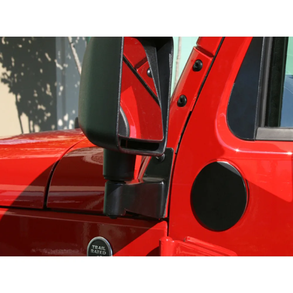 Spiegelhalterset schwarz Rugged Ridge passend für Jeep Wrangler JK (07-18)